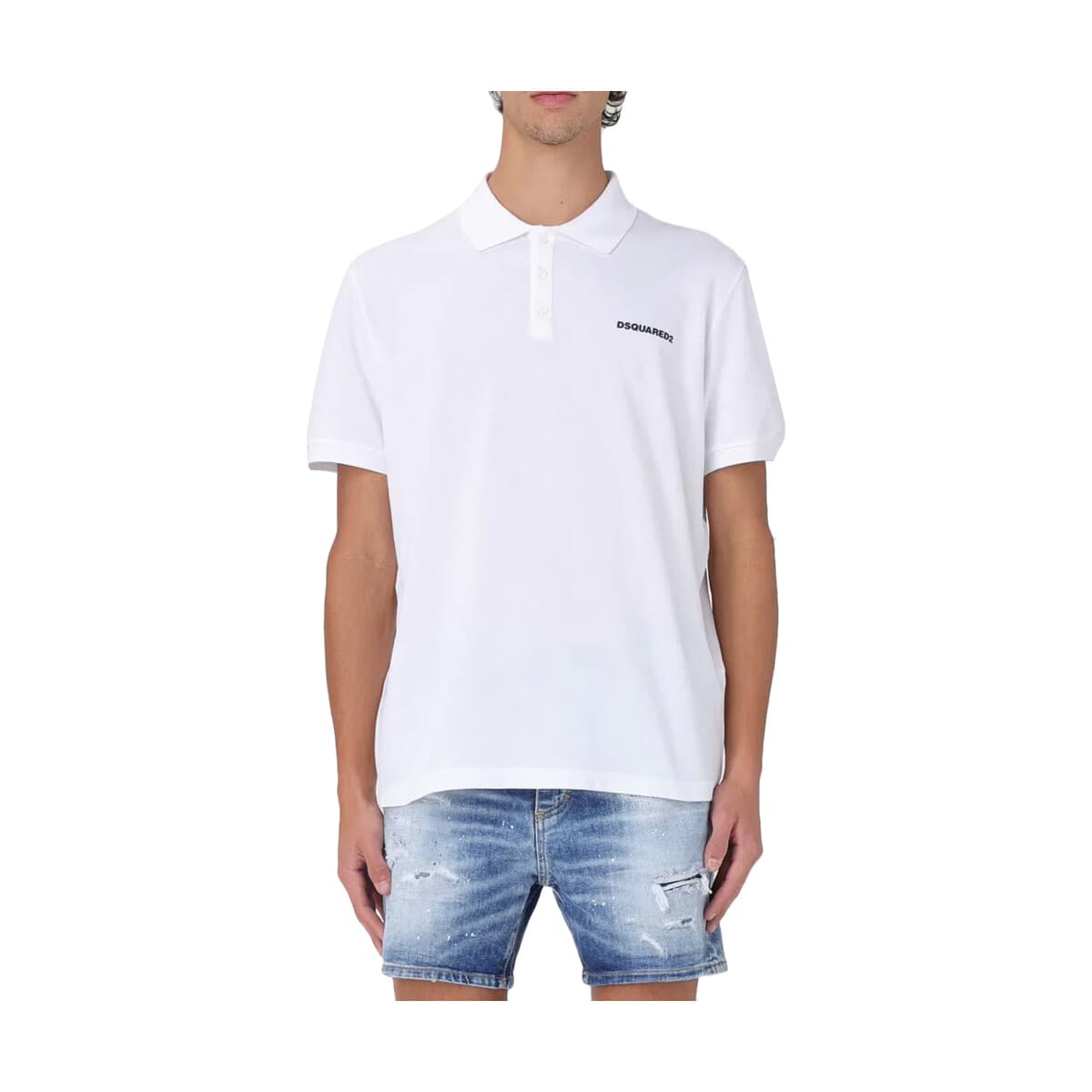 T-shirt με κοντά μανίκια Dsquared TENNIS FIT POLO T-SHIRT MEN