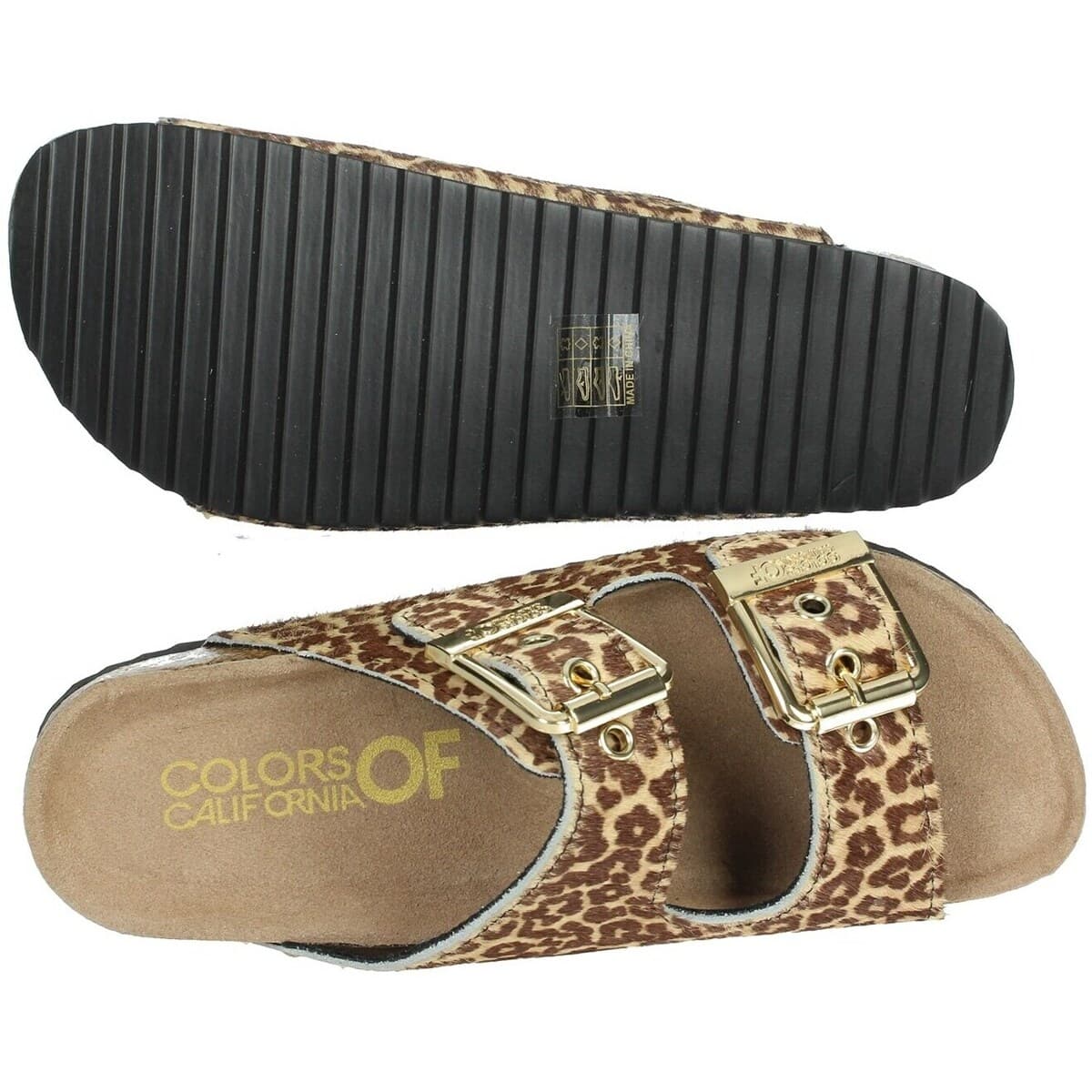 Women's Flip Flops Colors of California Brown