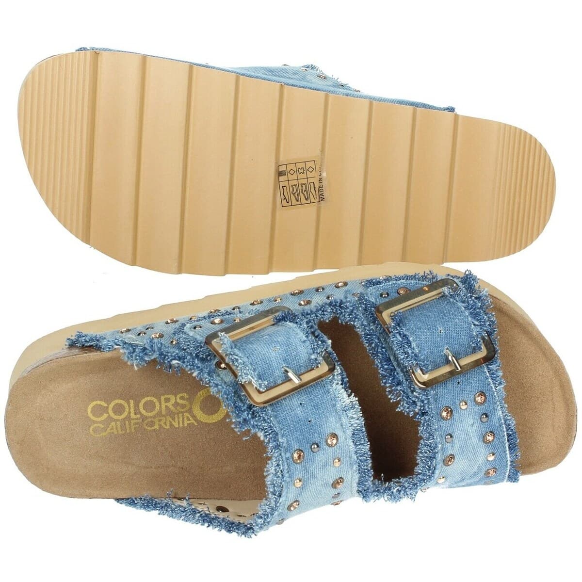 Women's Flip Flops Colors of California Blue