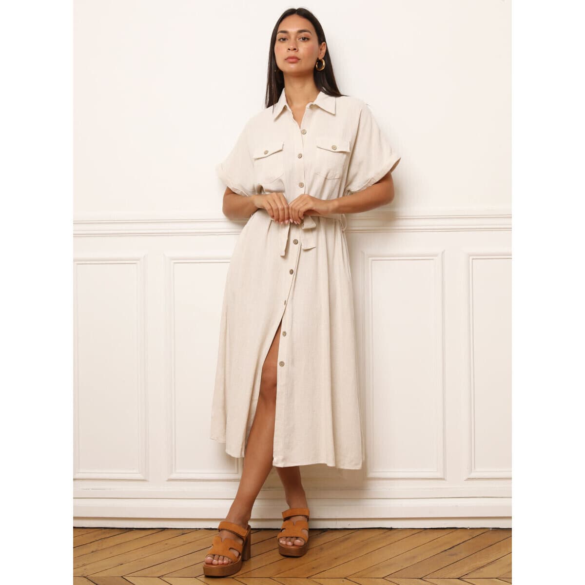 Women's Dresses La Modeuse Beige