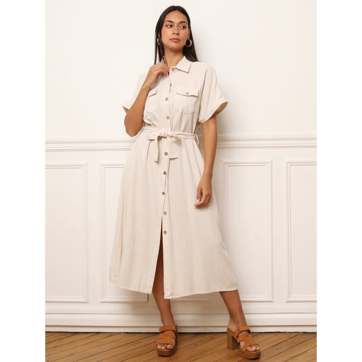 Women's Dresses La Modeuse Beige