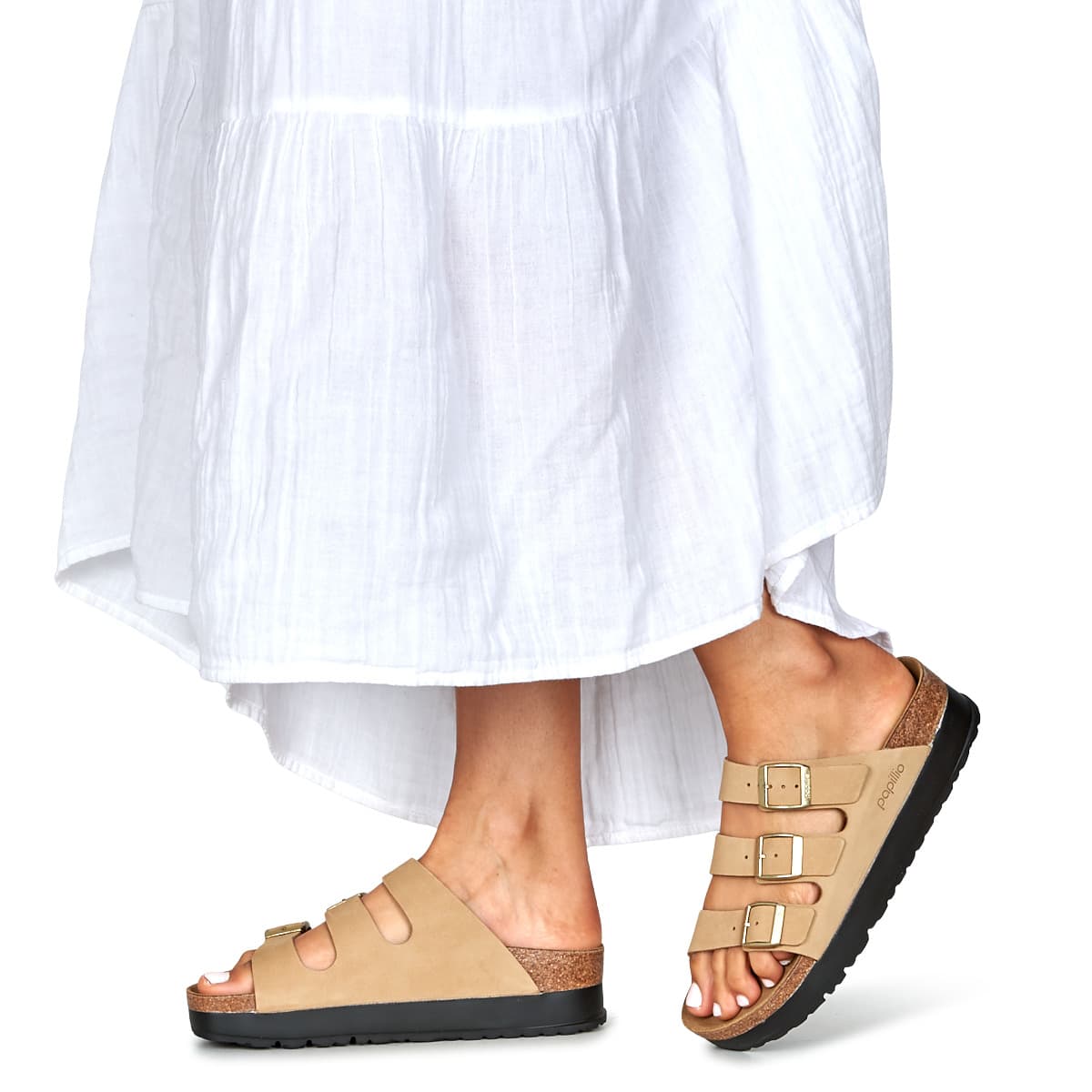 Women's Mules Papillio Beige