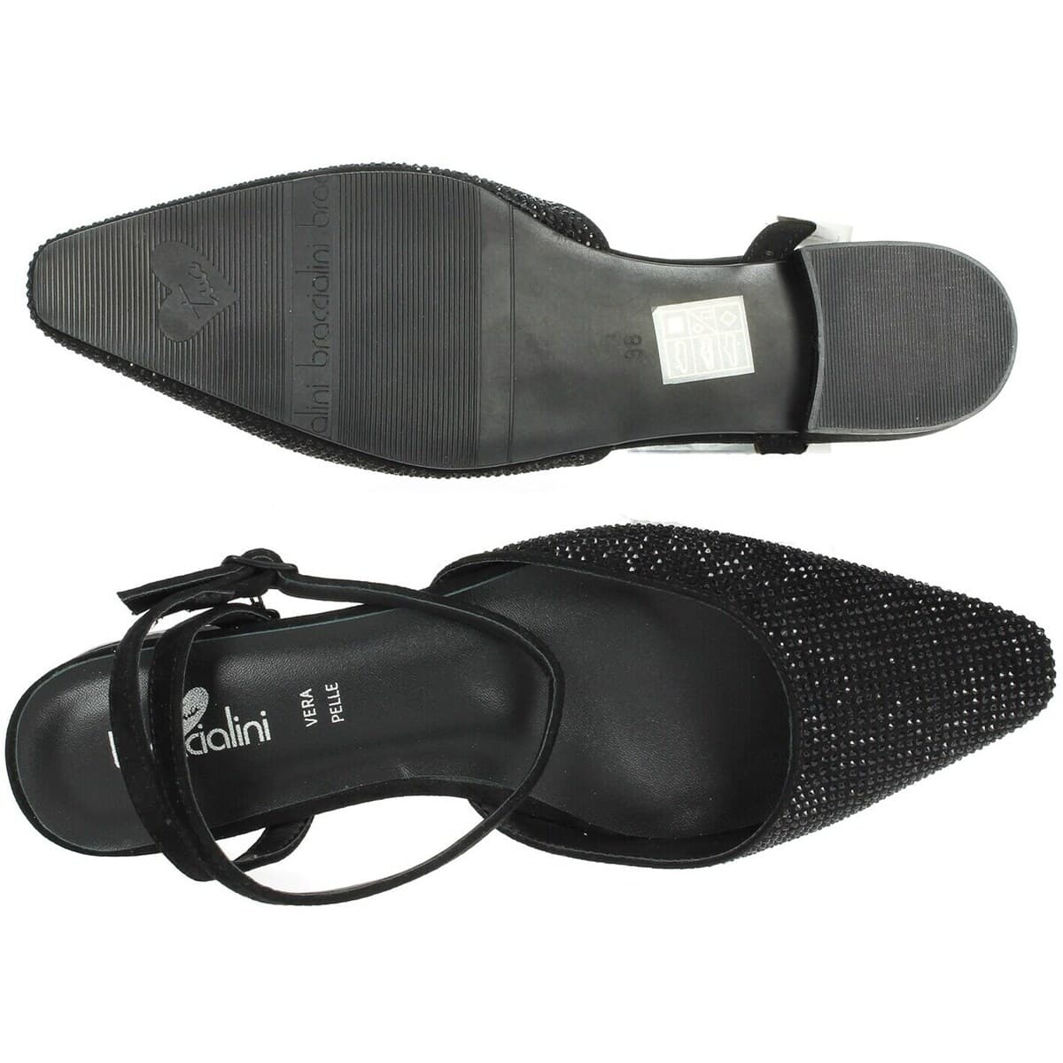 Women's Ballet Flats Braccialini Black