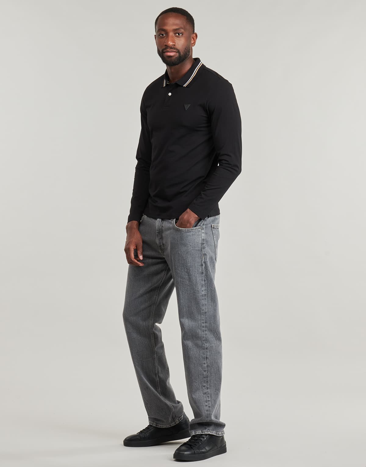 Men's Polo Shirts Guess Black