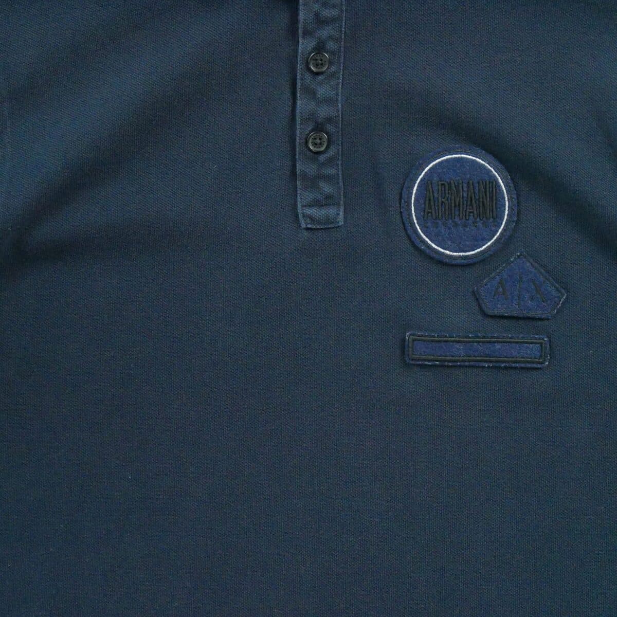 Men's Polo Shirts EAX Blue