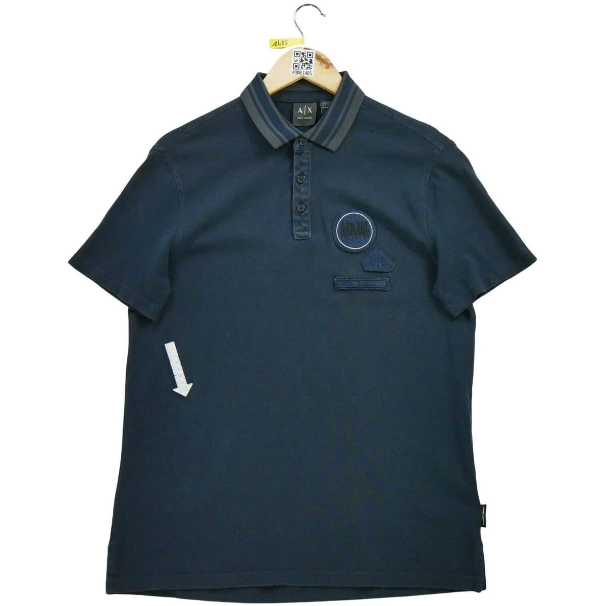 Men's Polo Shirts EAX Blue