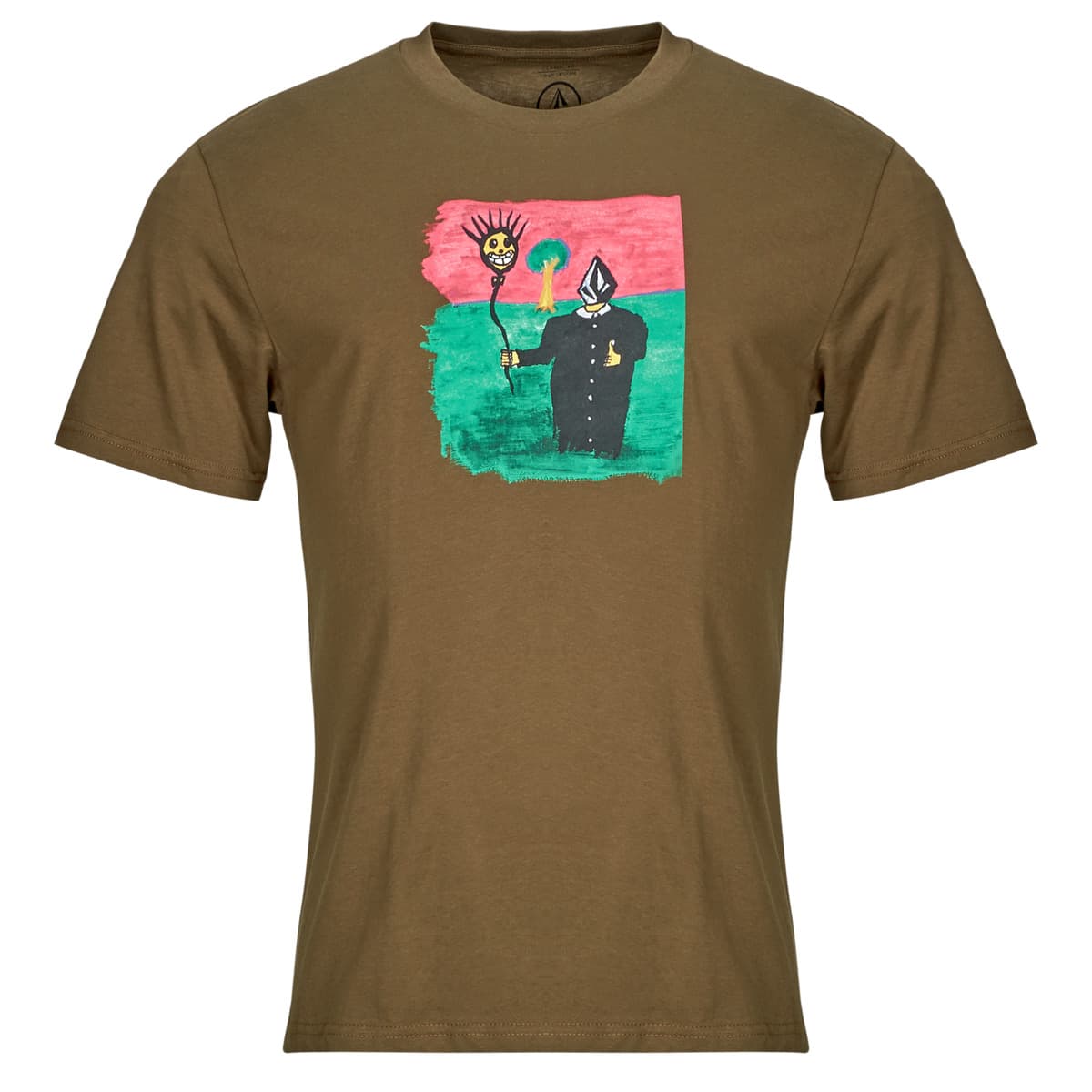 Men's T-Shirts Volcom Brown