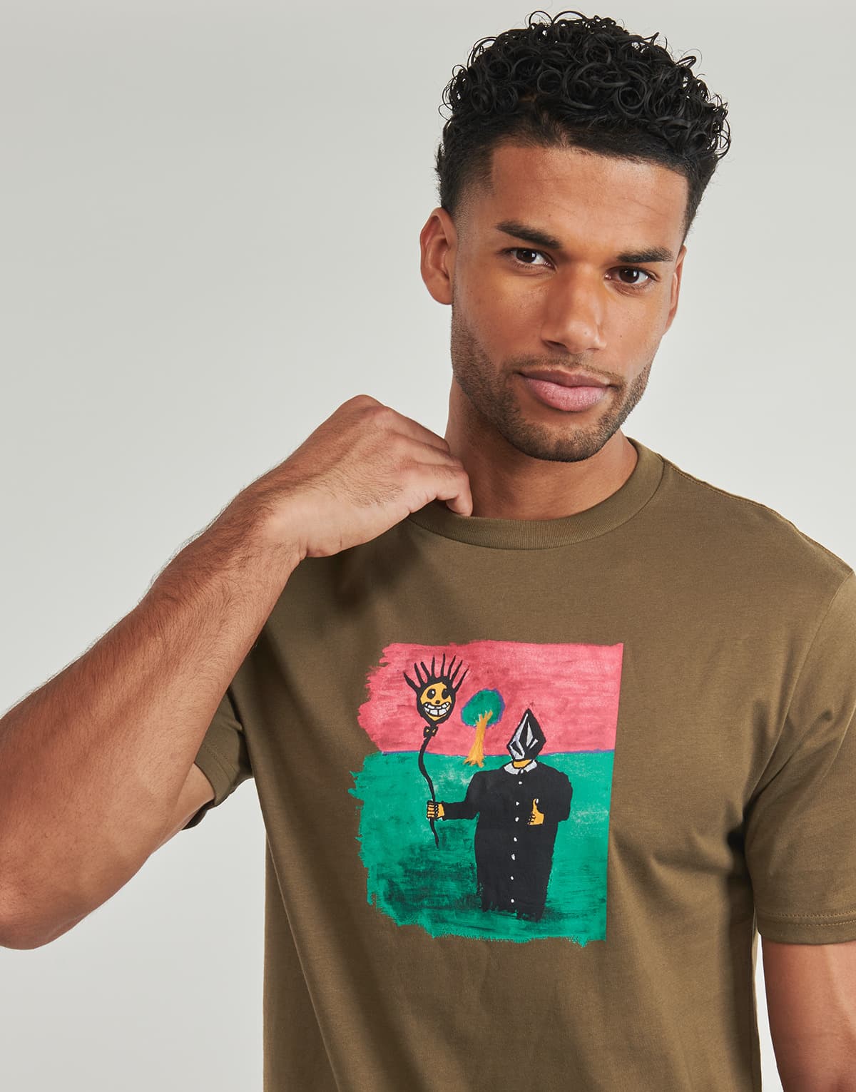 Men's T-Shirts Volcom Brown