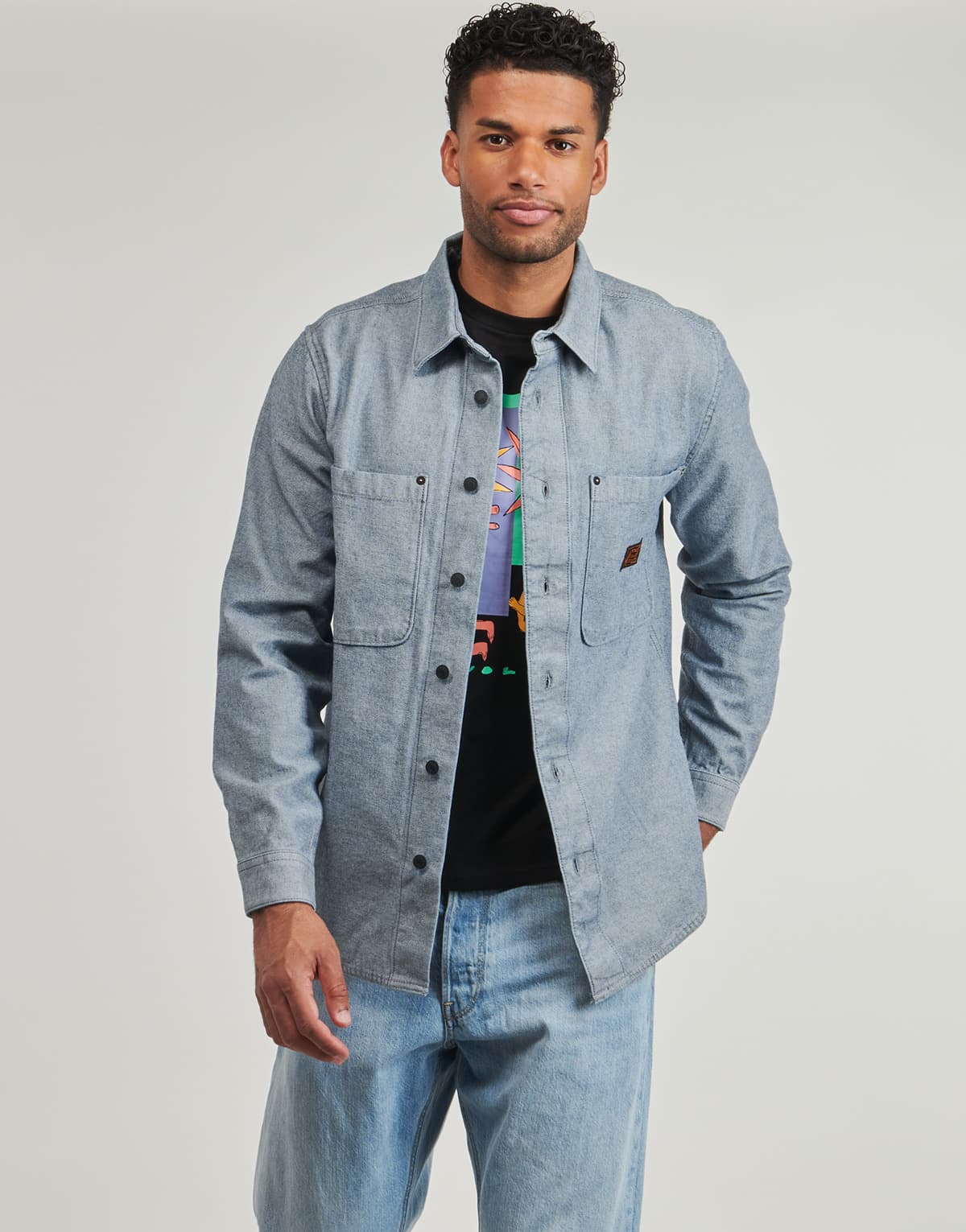 Men's Shirts Volcom Blue