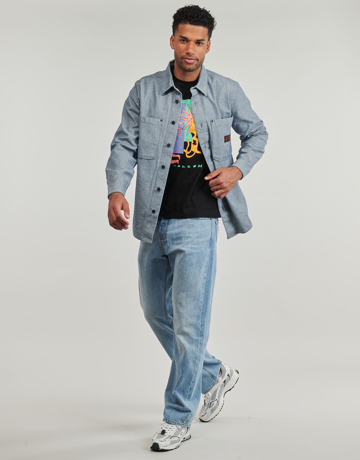 Men's Shirts Volcom Blue