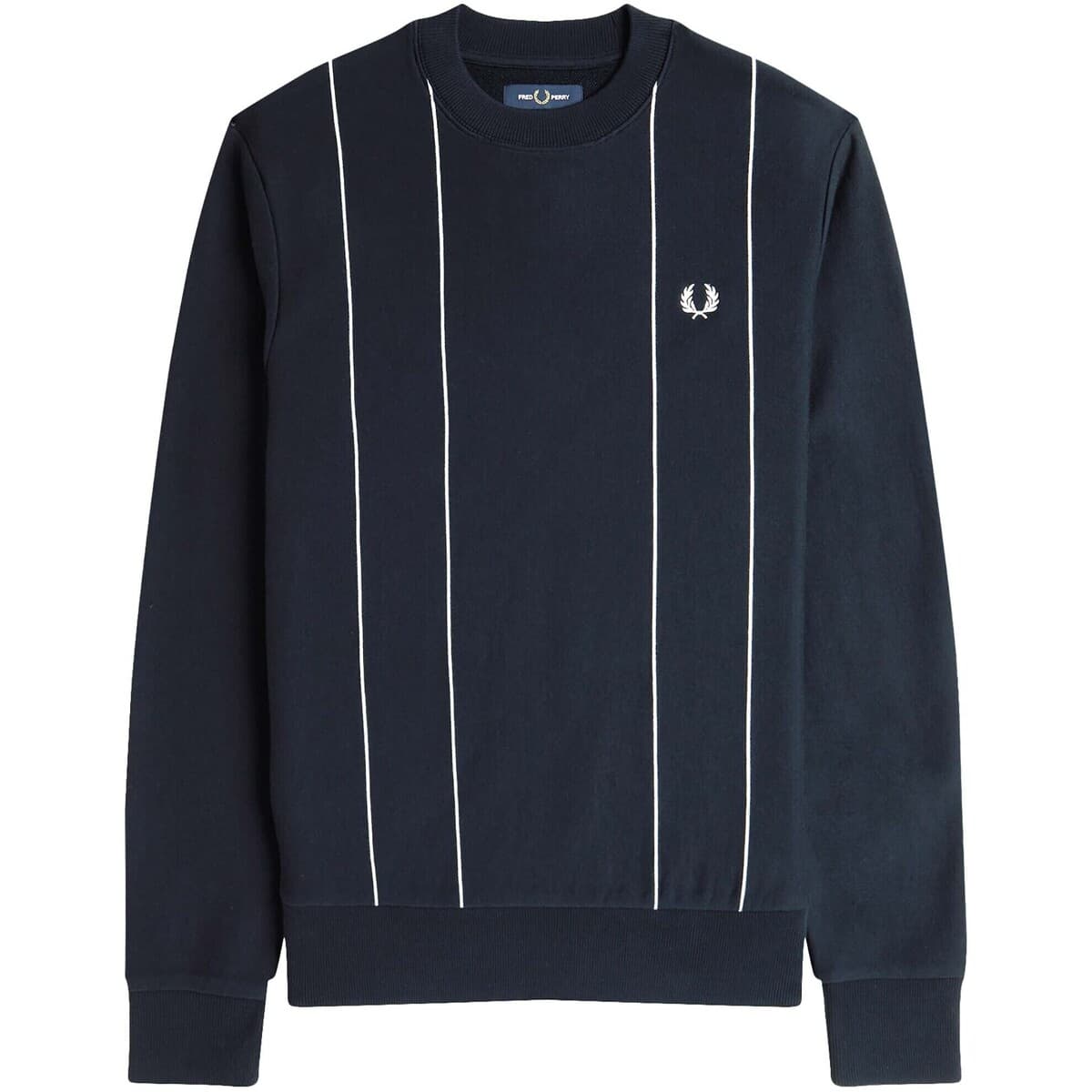 Fleece Fred Perry Pinstripe Sweatshirt