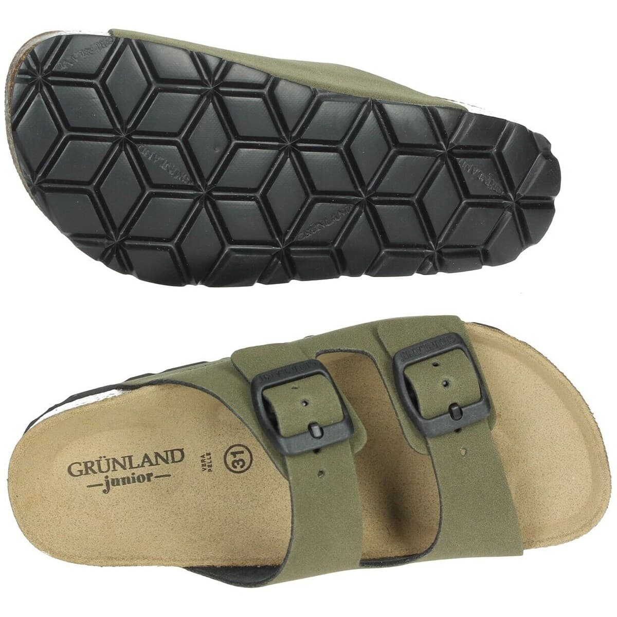 Boys' Flip Flops Grunland Green