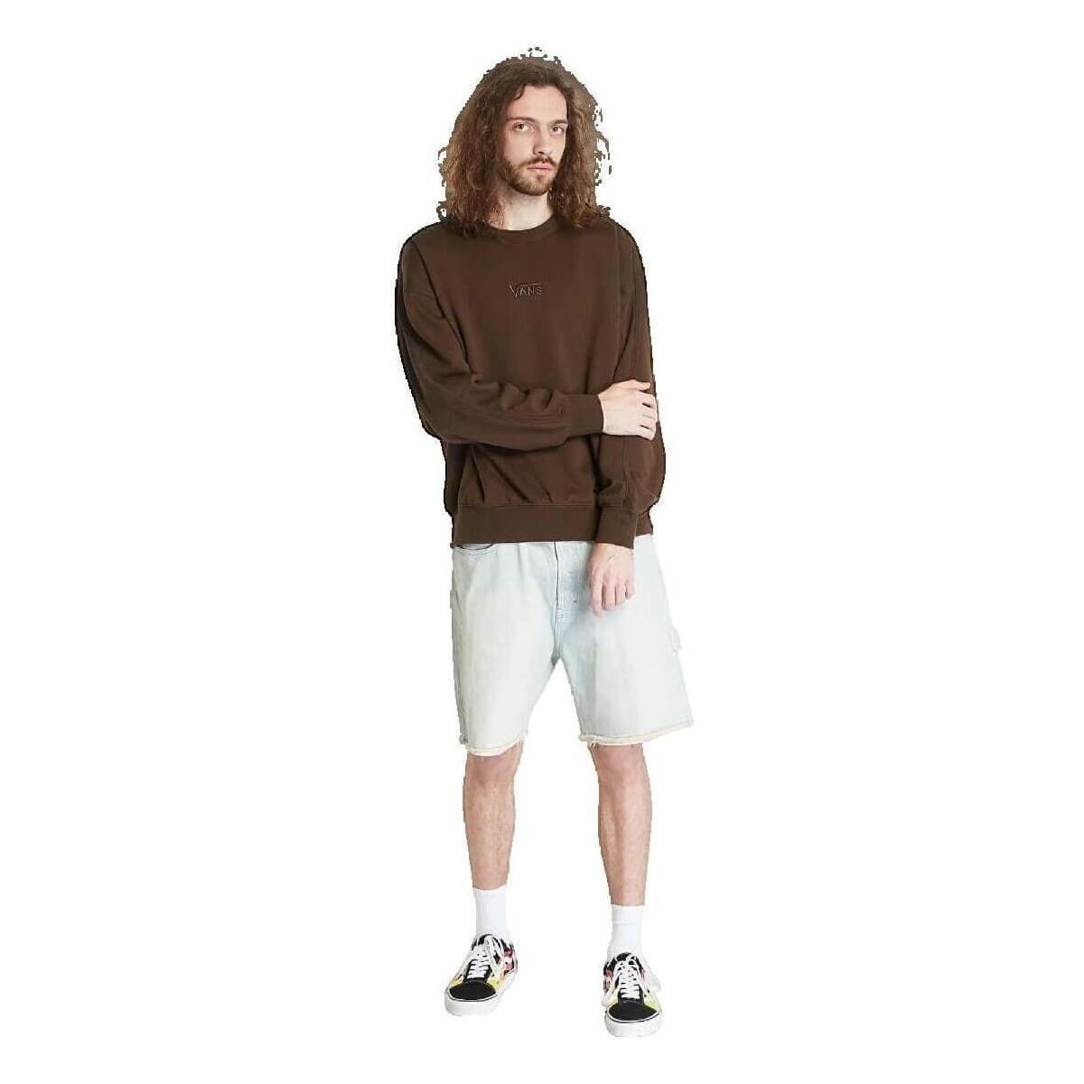 Men's Sweatshirts Vans Brown