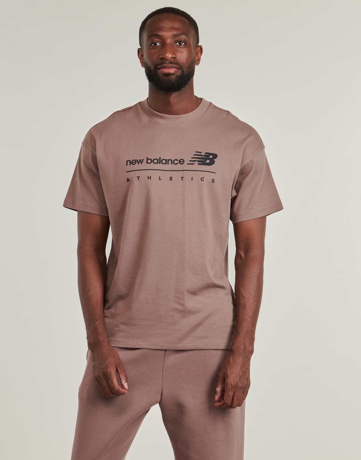 Men's T-Shirts New Balance Brown