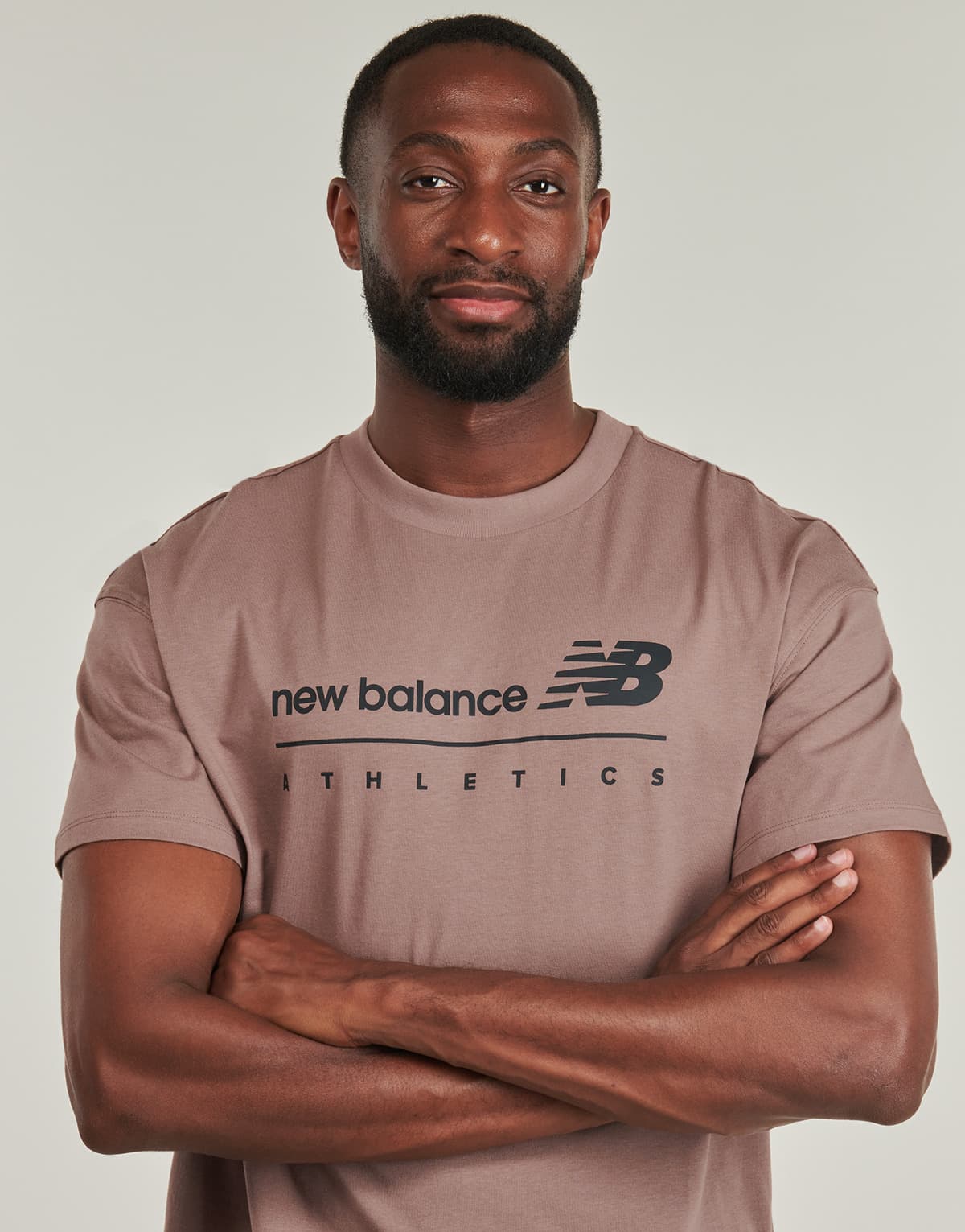 Men's T-Shirts New Balance Brown