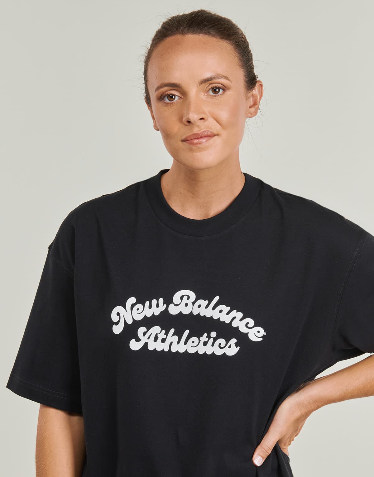 Women's T-Shirts New Balance Black
