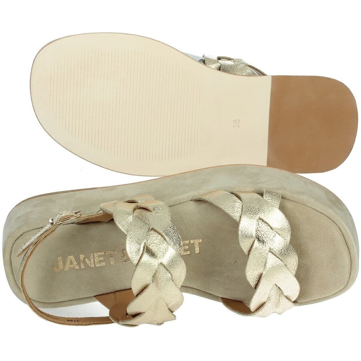 Women's Platforms Janet&Janet Gold