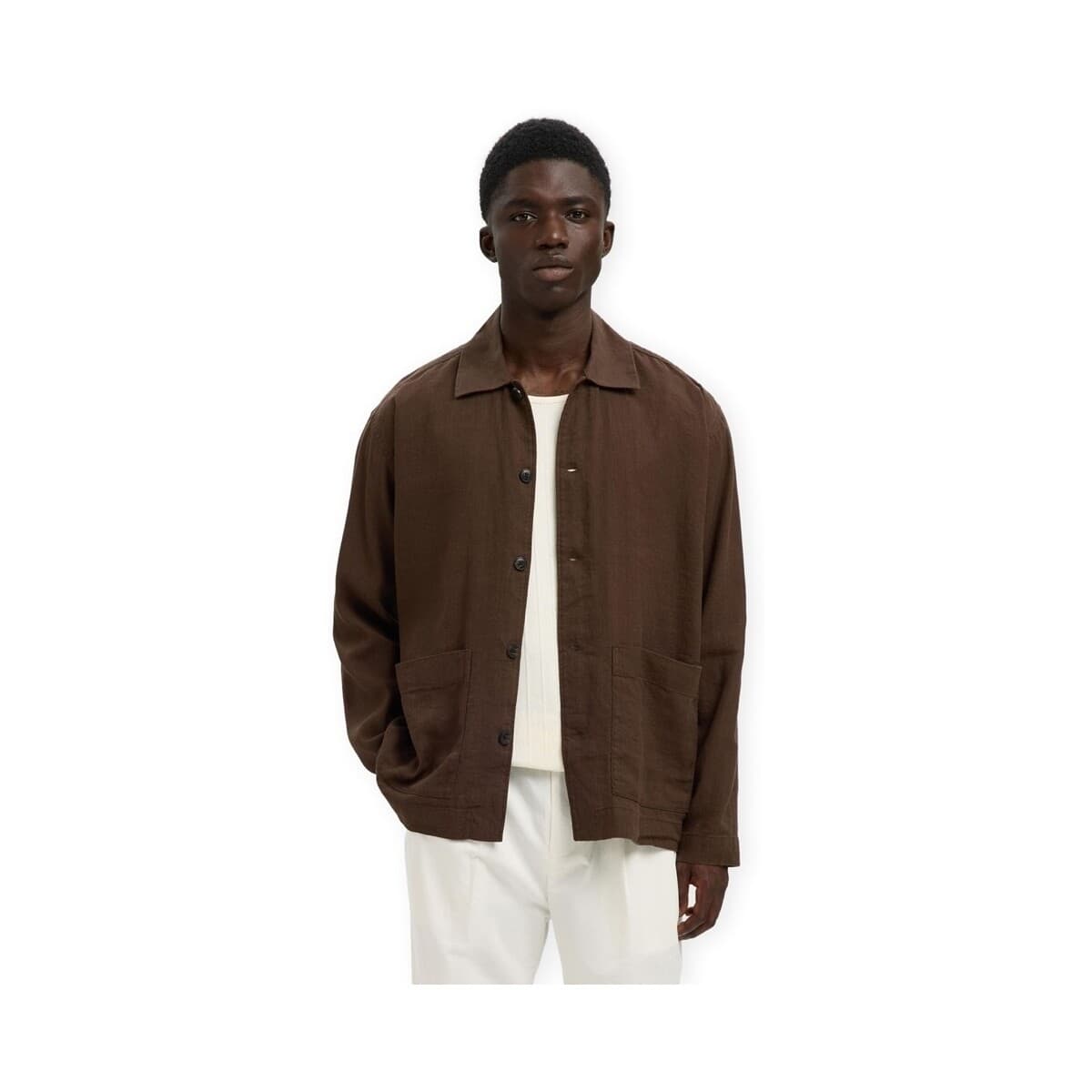 Men's Shirts Selected Brown