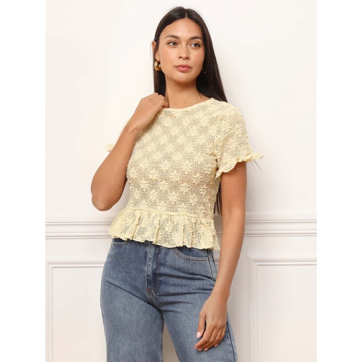 Women's T-Shirts La Modeuse Yellow