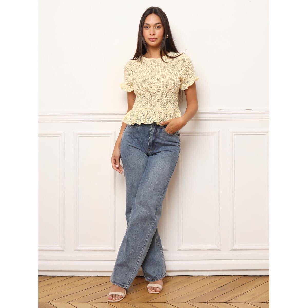 Women's T-Shirts La Modeuse Yellow