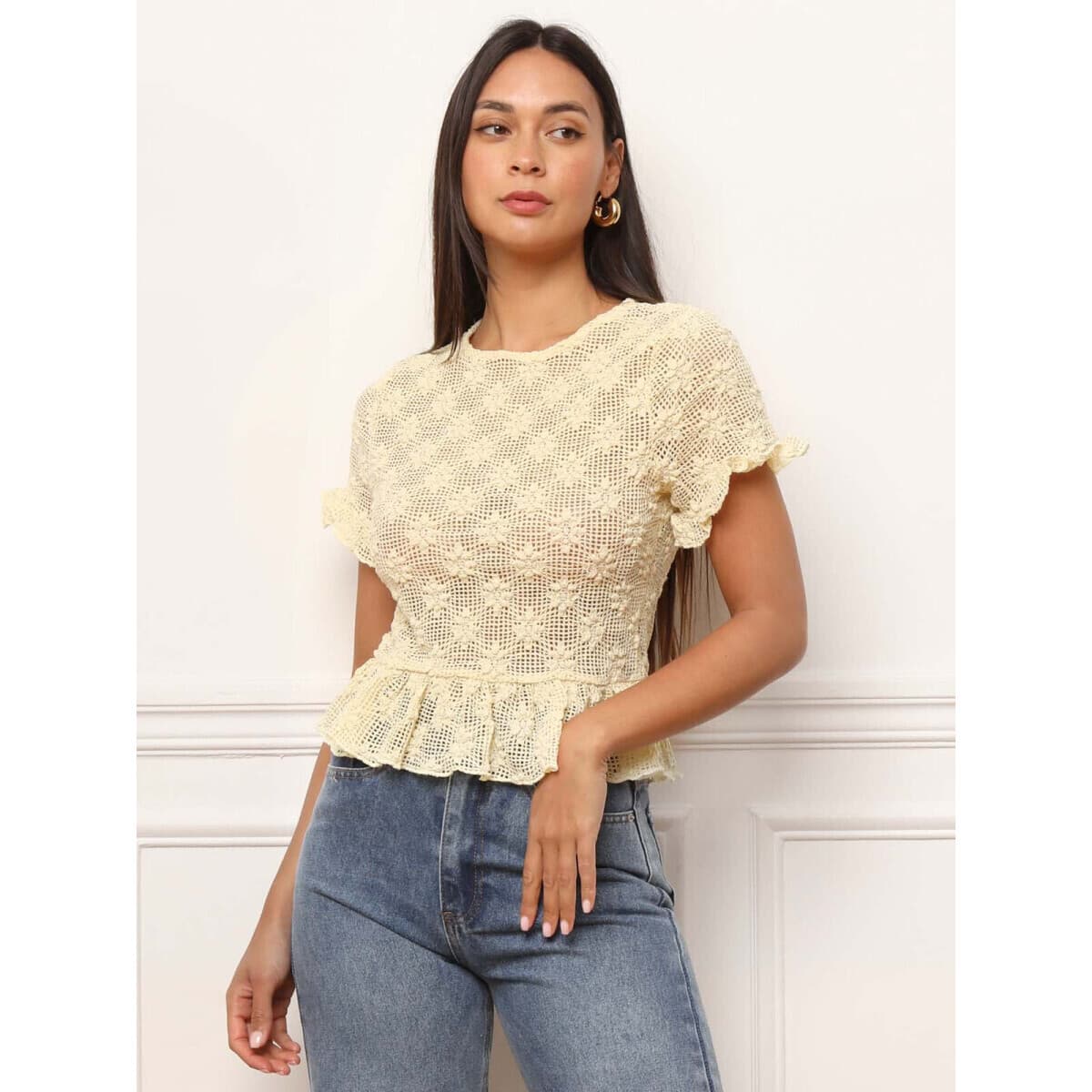 Women's T-Shirts La Modeuse Yellow