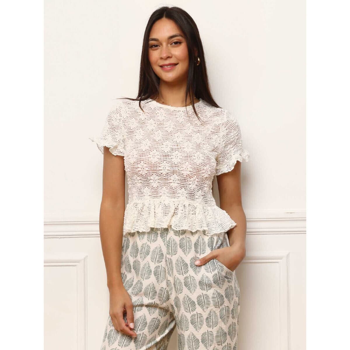 Women's T-Shirts La Modeuse Beige