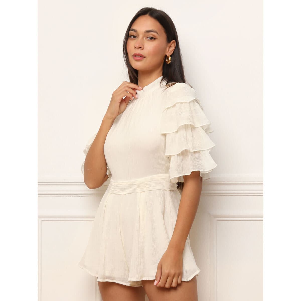 Women's Jumpsuits La Modeuse Beige