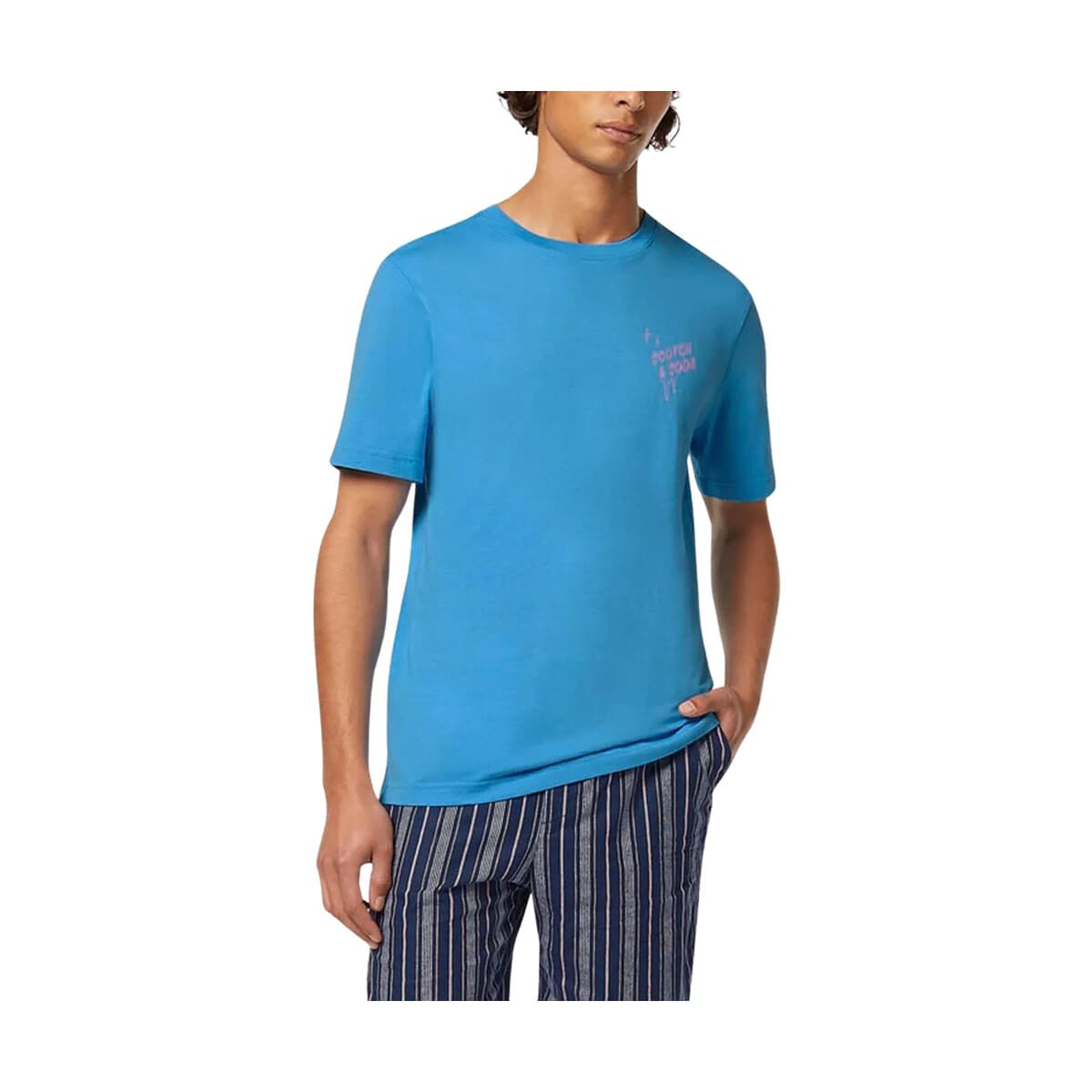 T-shirt με κοντά μανίκια Scotch & Soda CHEST LOGO REGULAR FIT T-SHIRT MEN SCOTCH SODA