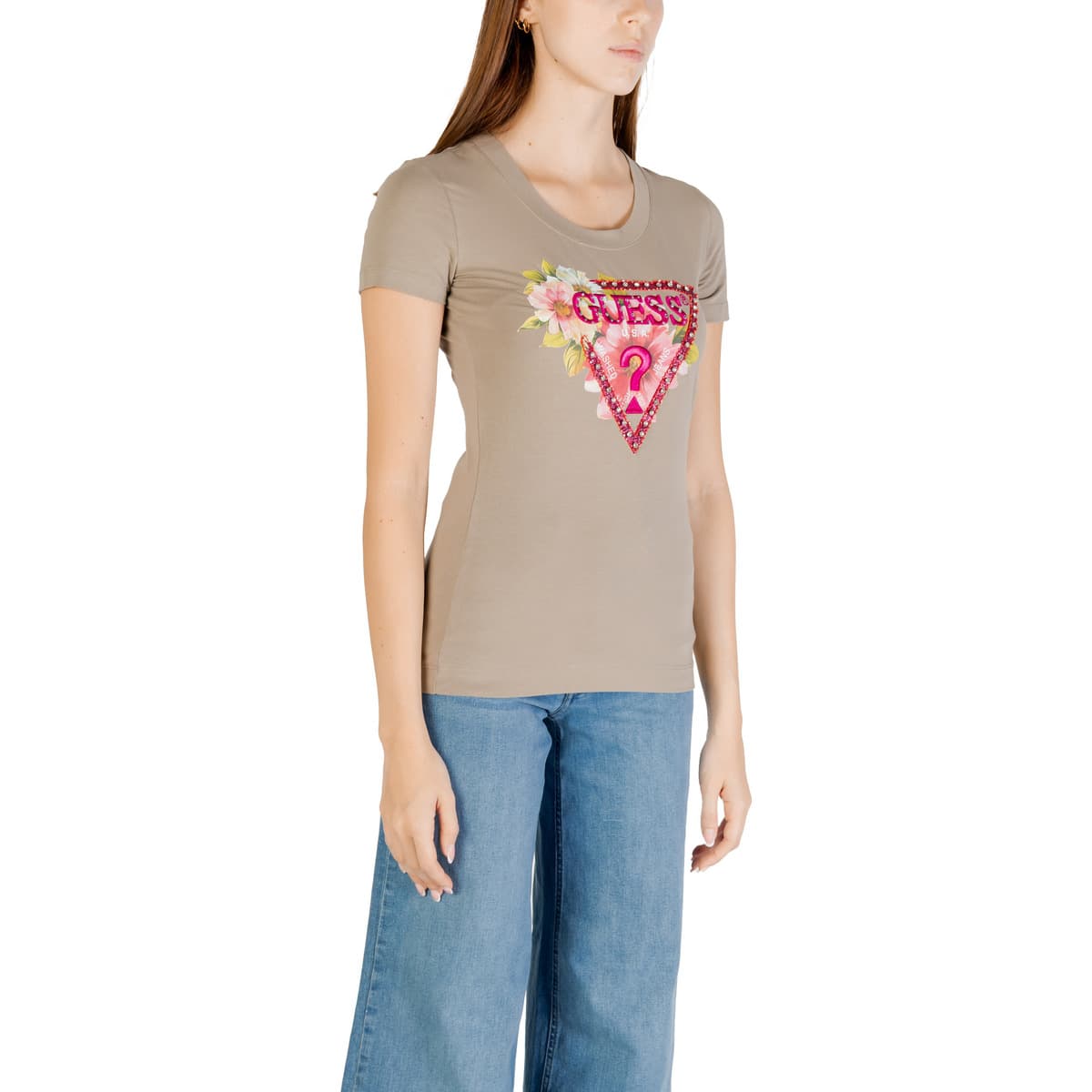 Women's T-Shirts Guess Green