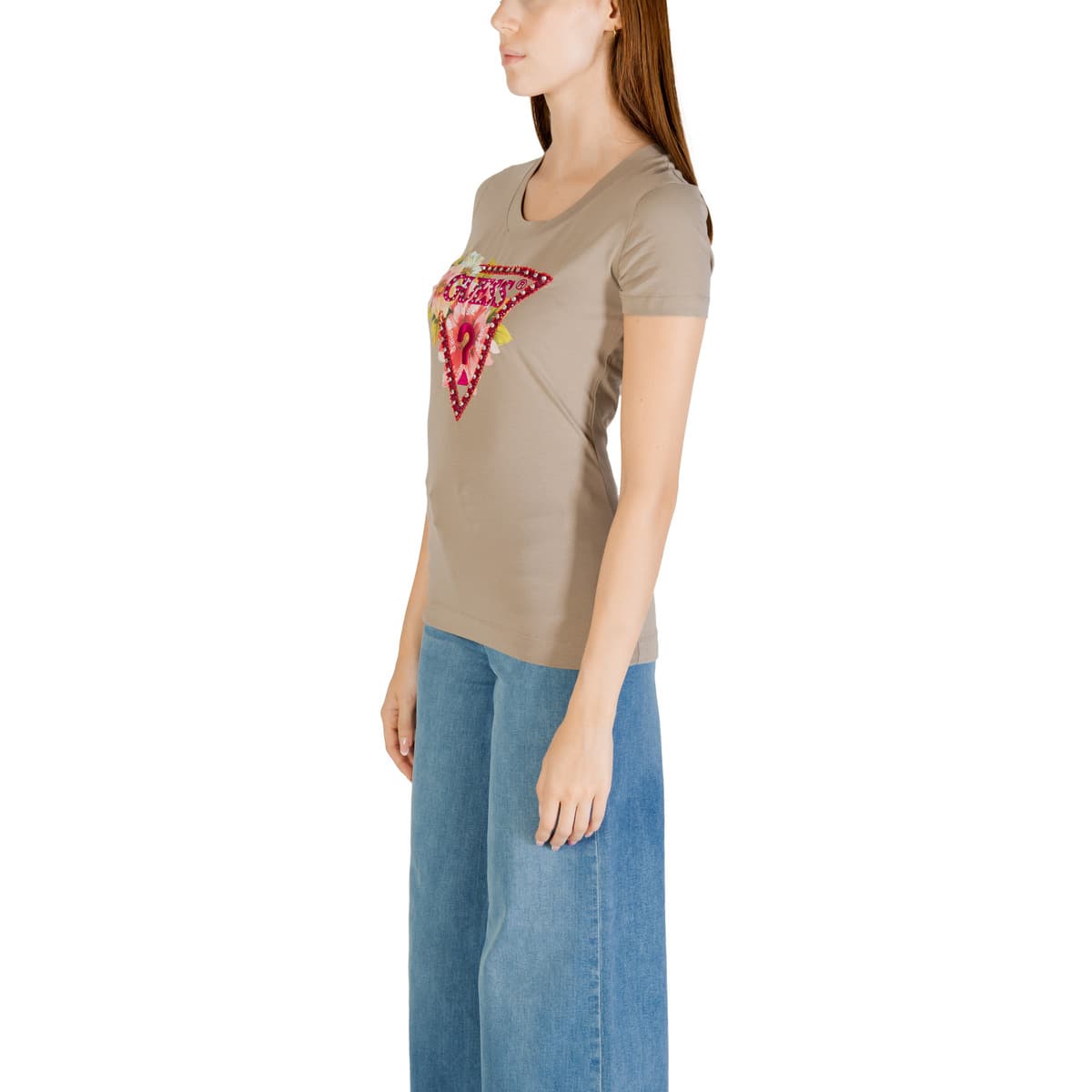 Women's T-Shirts Guess Green