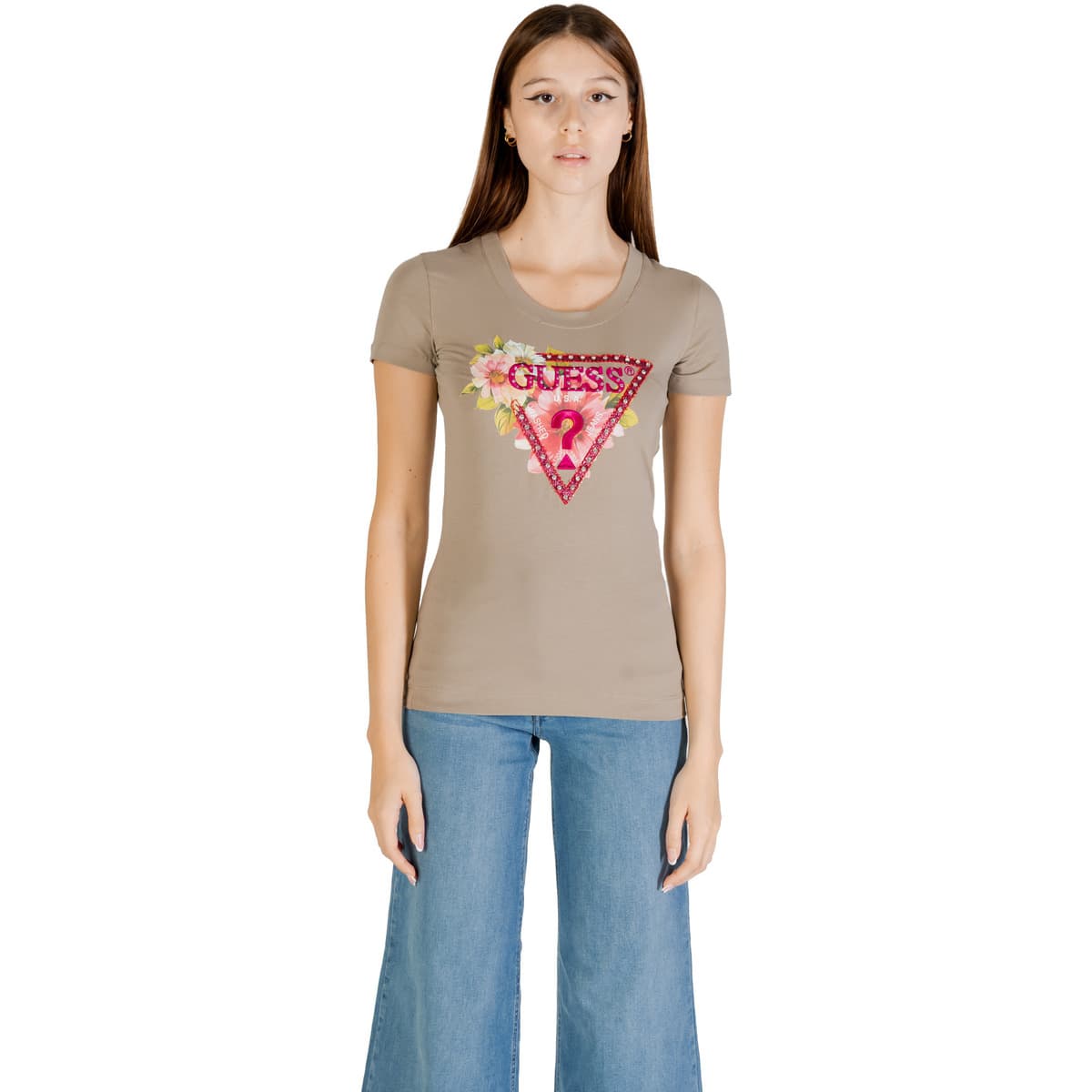 Women's T-Shirts Guess Green