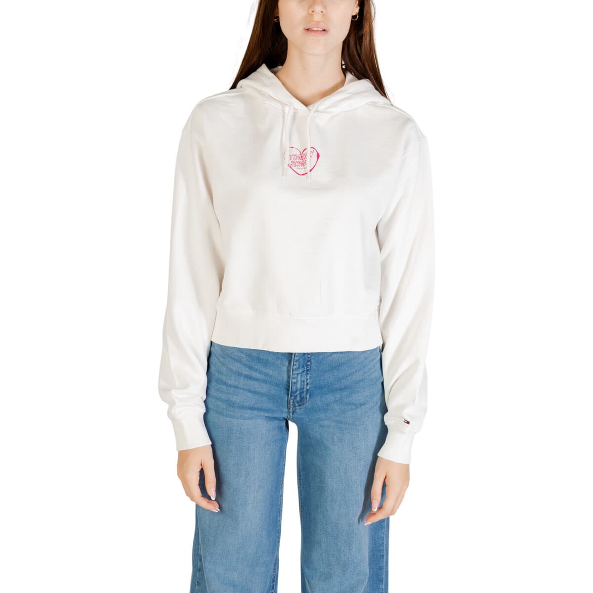 T-shirt με κουκούλα Tommy Hilfiger TJW RLX CRP HEART HO DW0DW21408