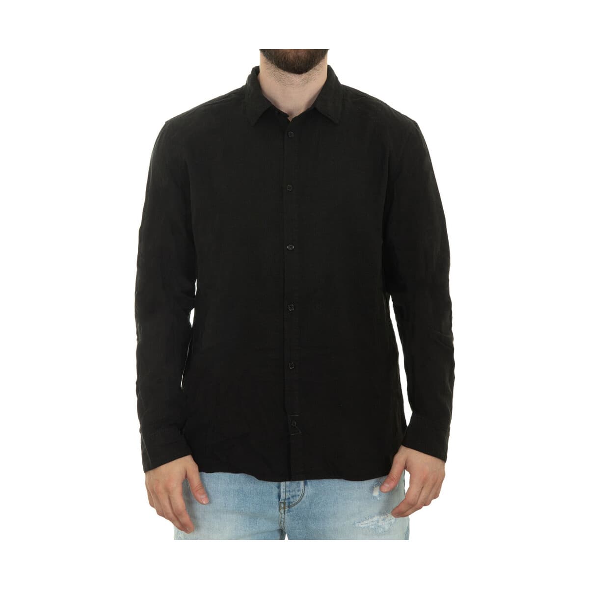 Πουκάμισο με μακριά μανίκια Gabba SVEN LINEN LONG SLEEVE REGULAR FIT SHIRT MEN