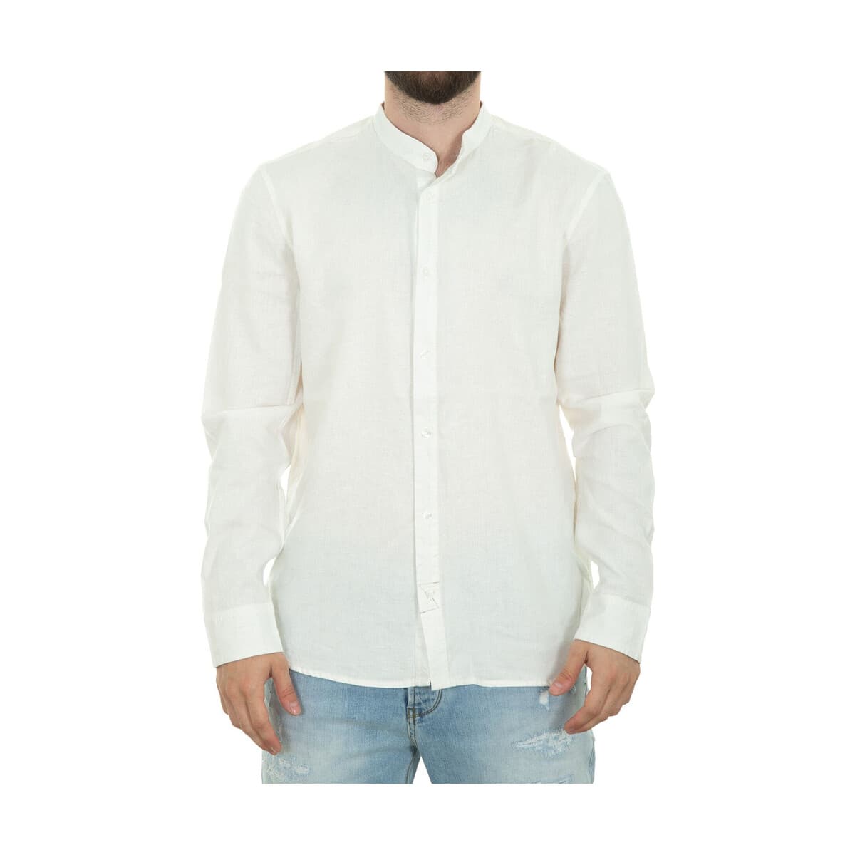 Πουκάμισο με μακριά μανίκια Gabba SVEN LINEN LONG SLEEVE REGULAR FIT SHIRT MEN