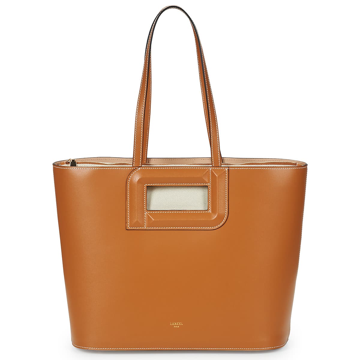 Shopping bag Lancel ANGELE CUIR DE LANCEL CABAS M