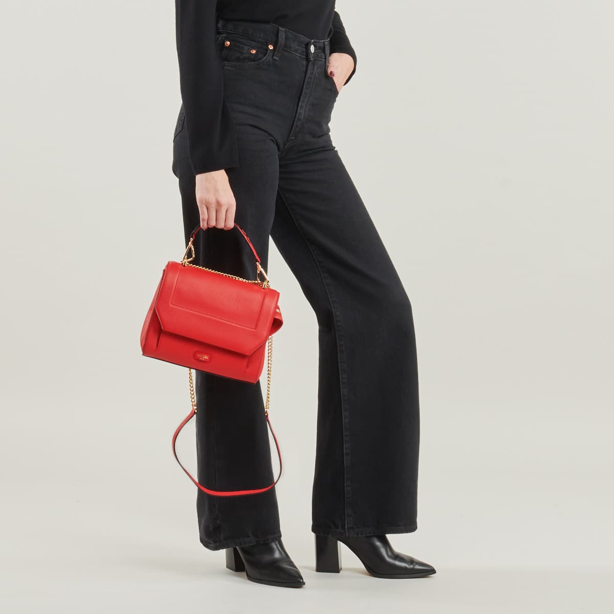 Women's Shoulder Bags Lancel Red