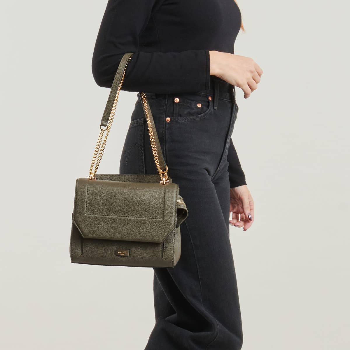 Women's Shoulder Bags Lancel Khaki