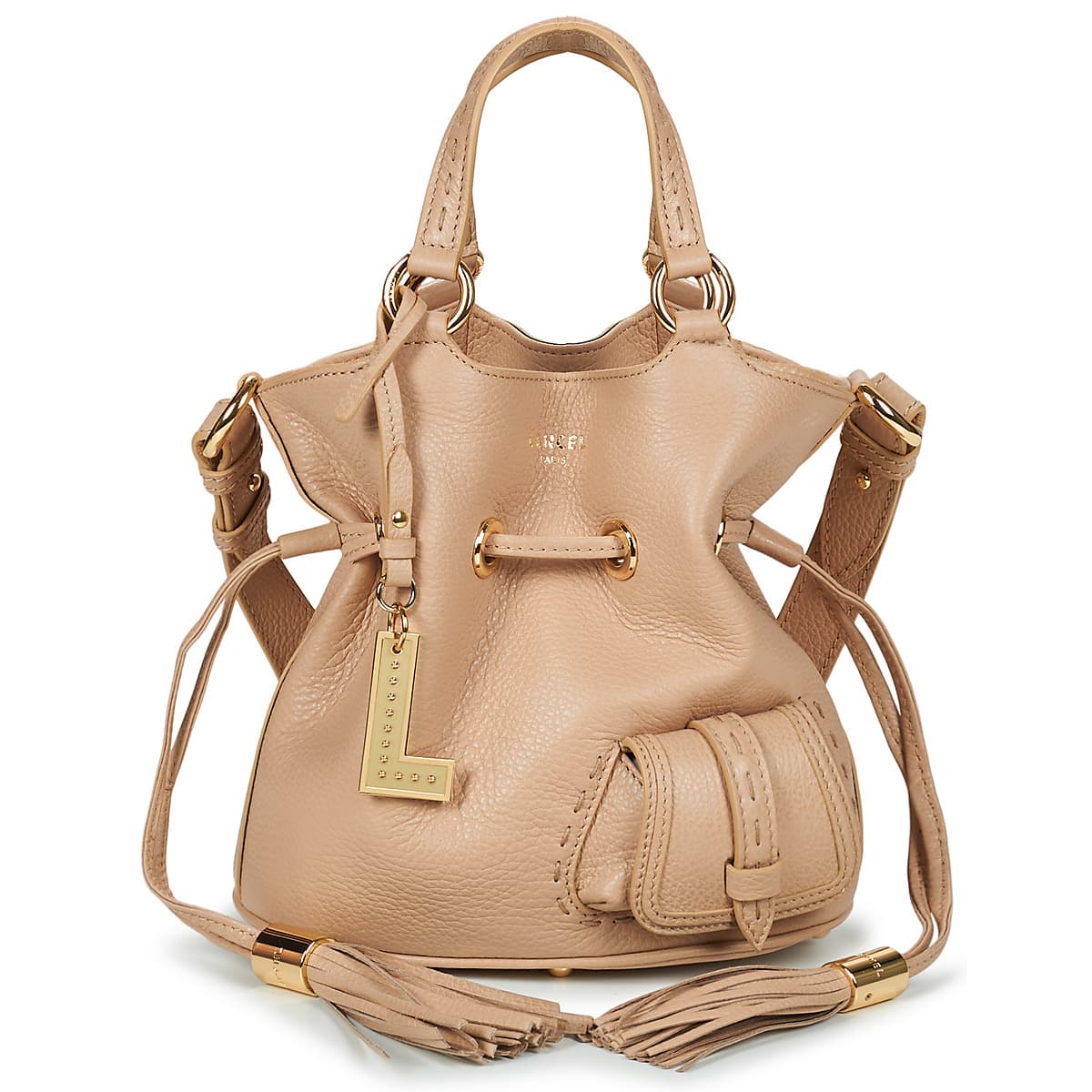 Women's Handbags Lancel Beige