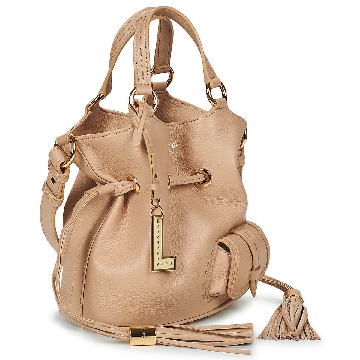 Women's Handbags Lancel Beige