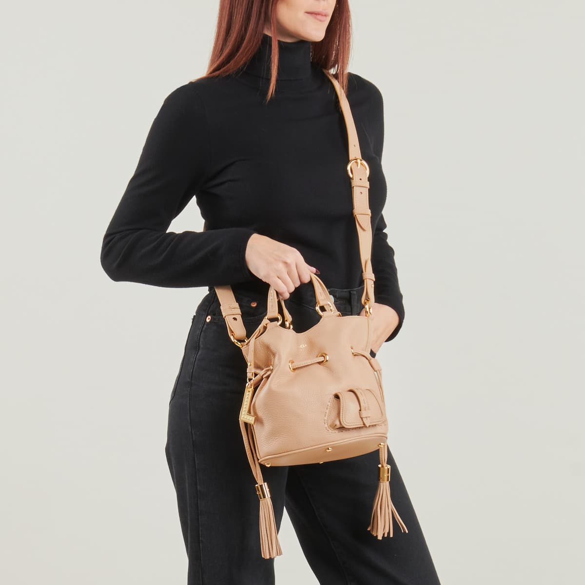 Women's Handbags Lancel Beige