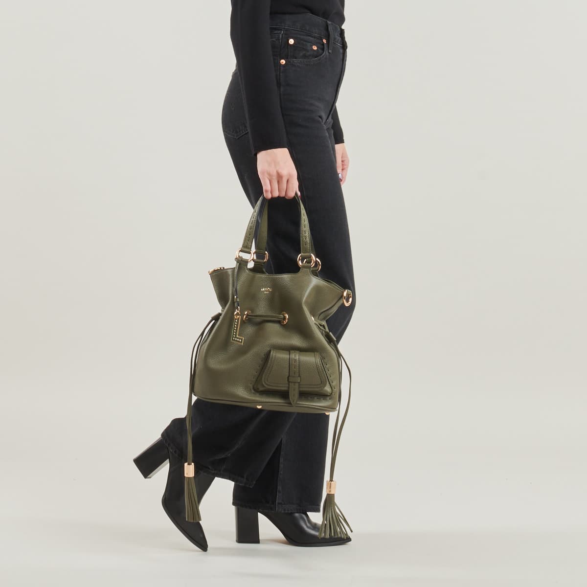 Women's Shoulder Bags Lancel Khaki