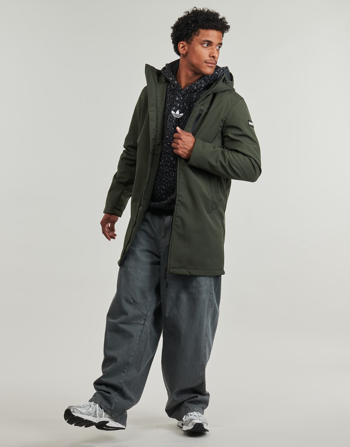 Men's Parkas Schott Khaki