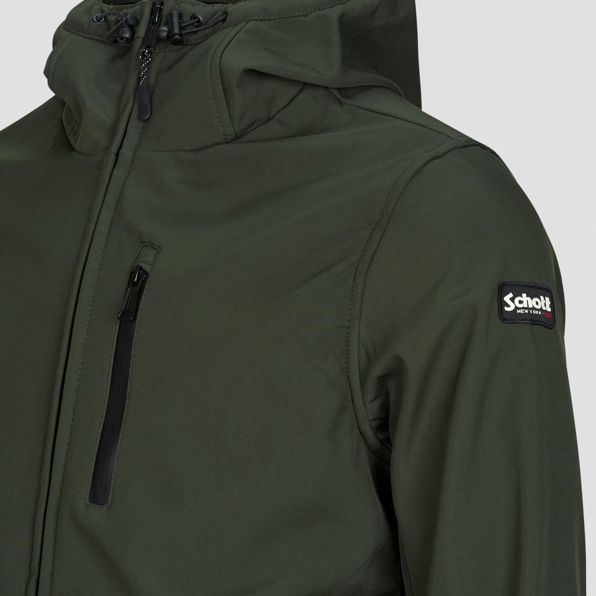 Men's Parkas Schott Khaki