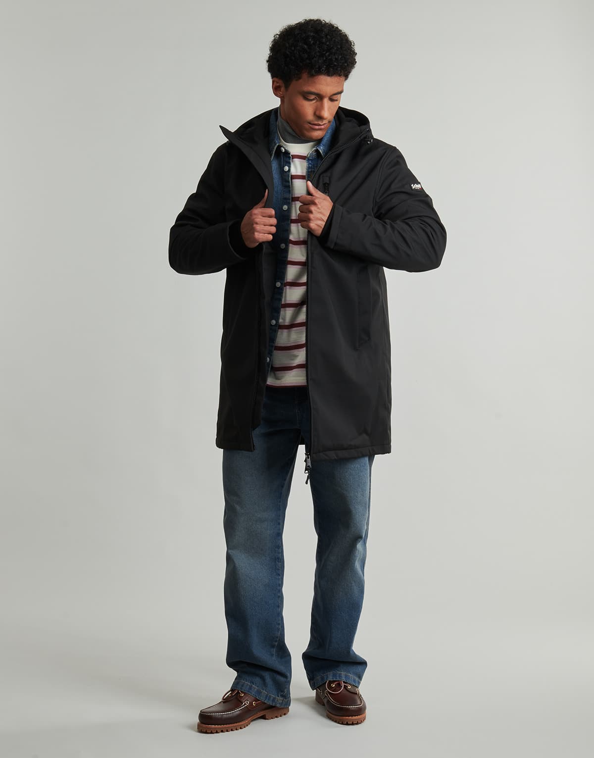 Men's Parkas Schott Black