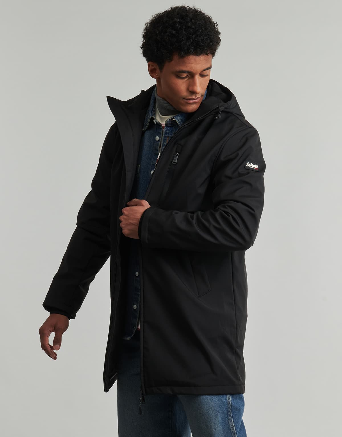 Men's Parkas Schott Black