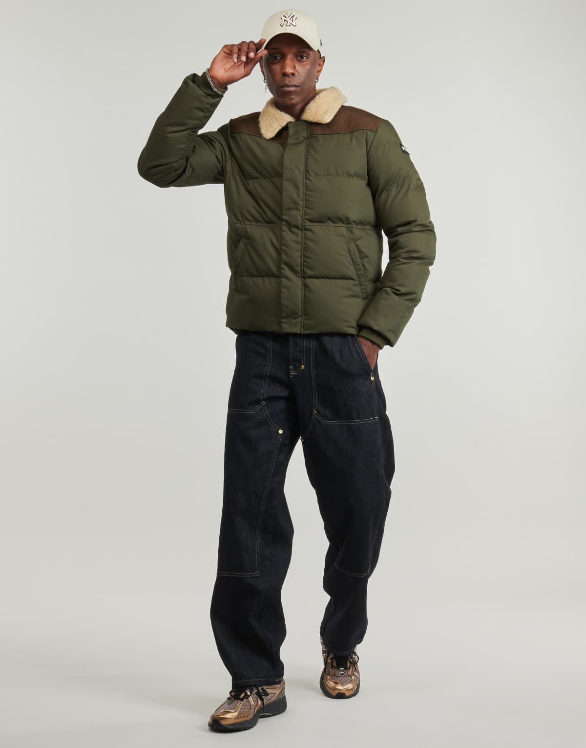 Men's Jackets Schott Khaki