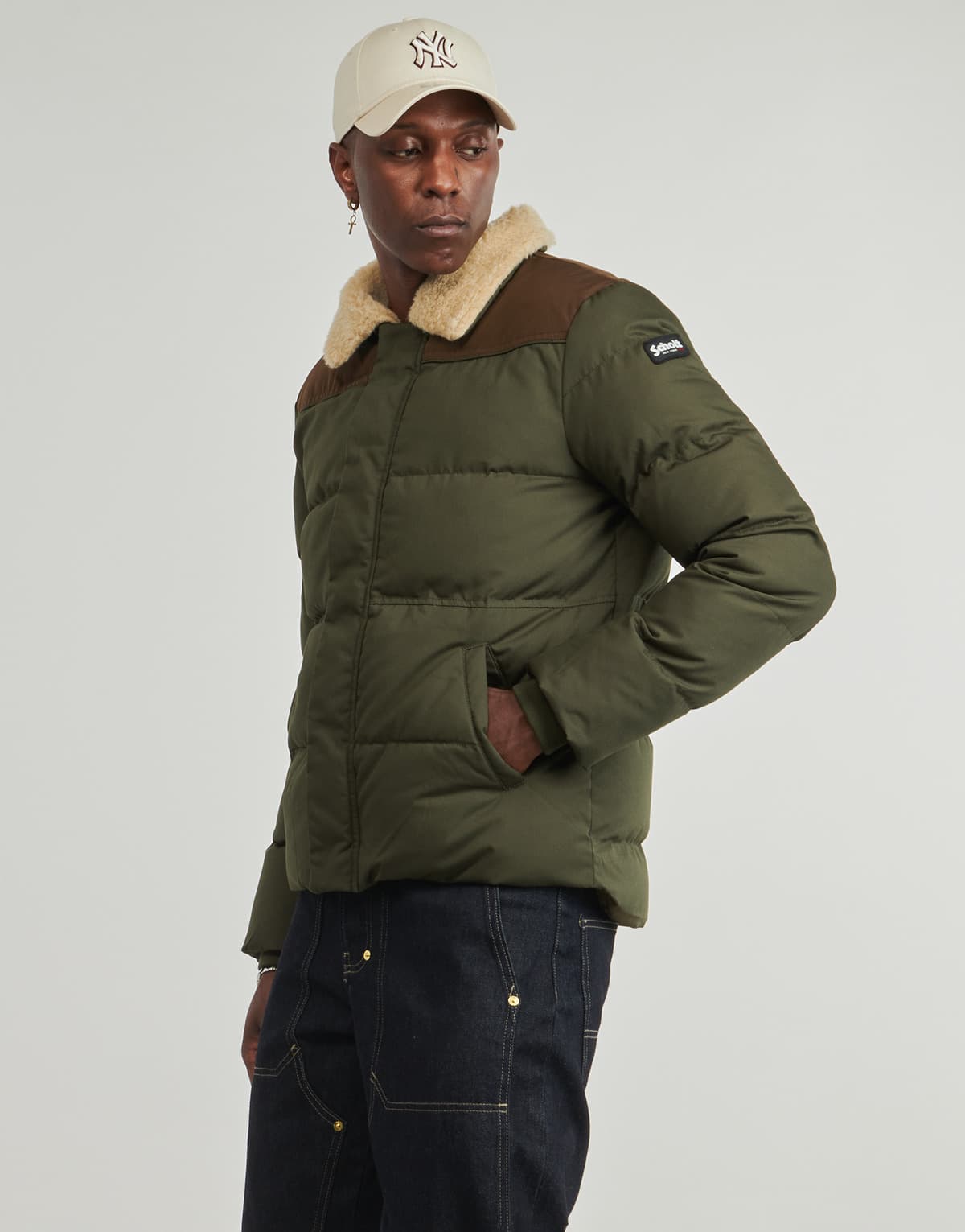 Men's Jackets Schott Khaki