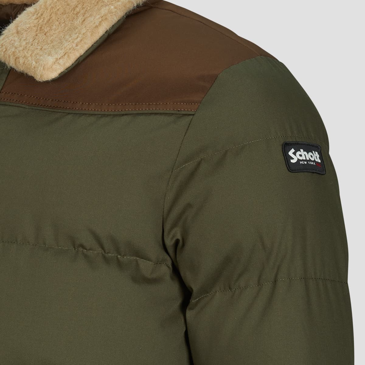 Men's Jackets Schott Khaki