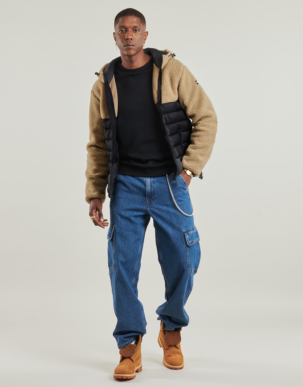 Men's Sweatshirts Schott Beige