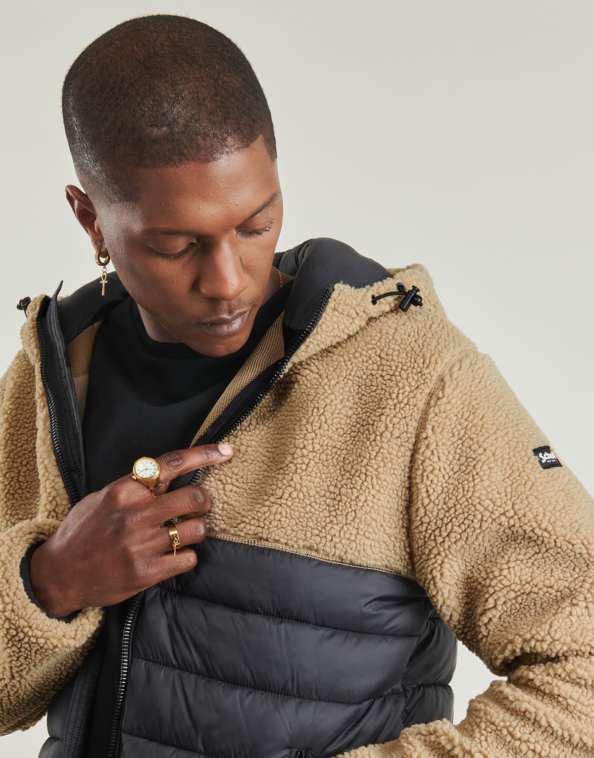 Men's Sweatshirts Schott Beige